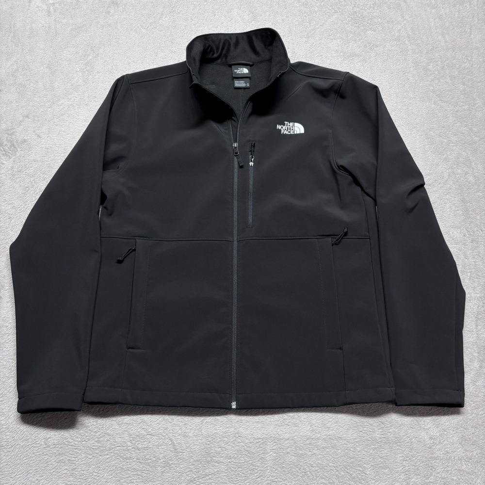 The North Face Jacket Mens M WindWall NF0A4R2A Black Softshell EUC